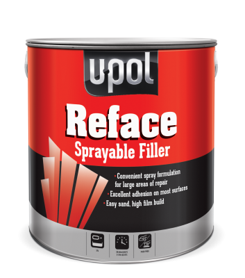 U-POL Reface 2k Polyester Spray Filler inc Hardener 1Litre